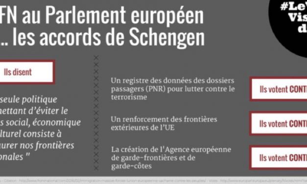 Le FN au Parlement européen et… les accords de Schengen